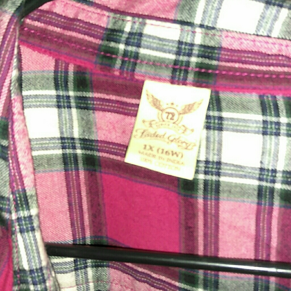 Plaid Button-Up - Picture 2 of 5